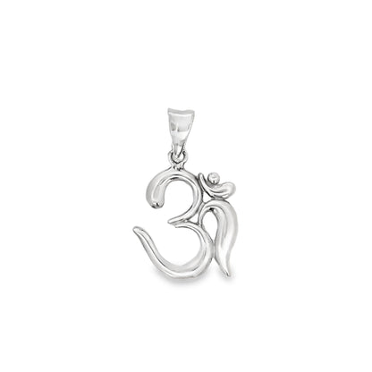 Classic Om Symbol Silver Pendant