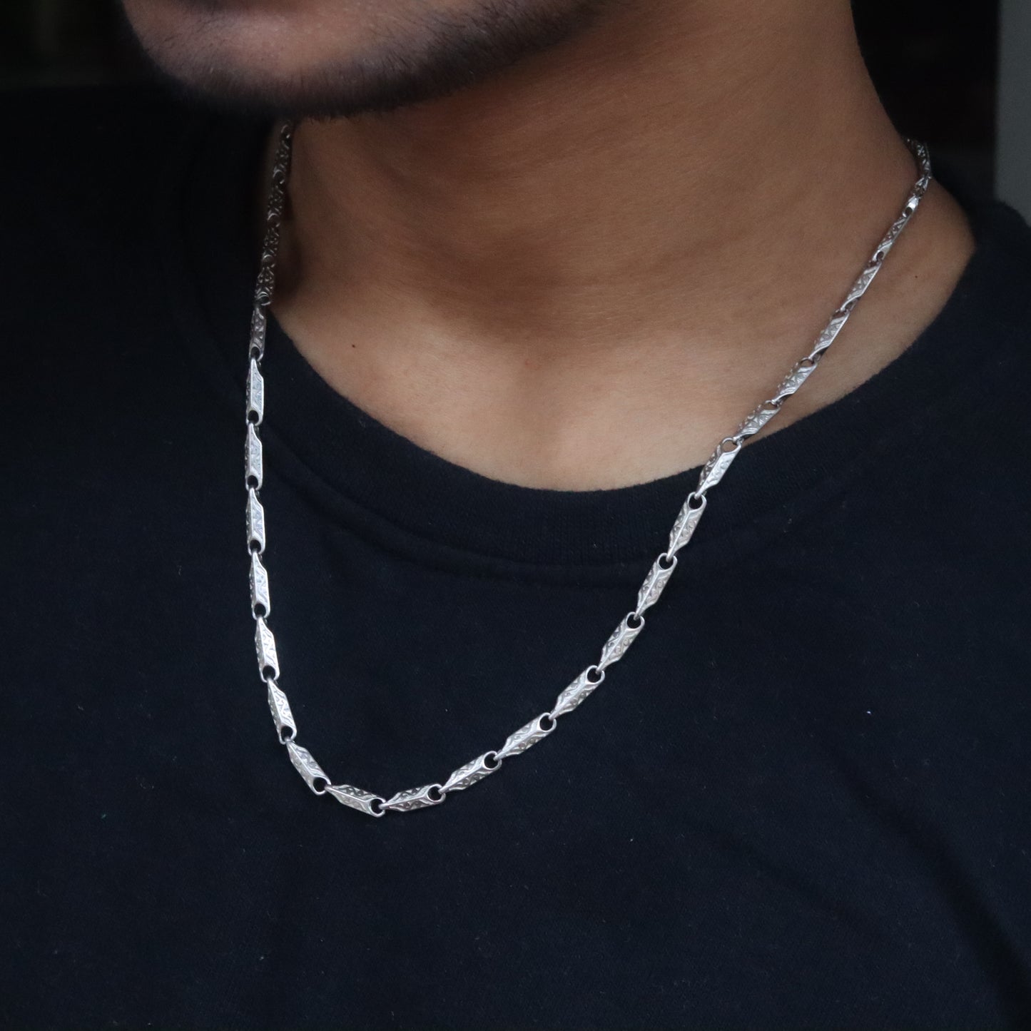 Men's Sterling Silver Stride Chain