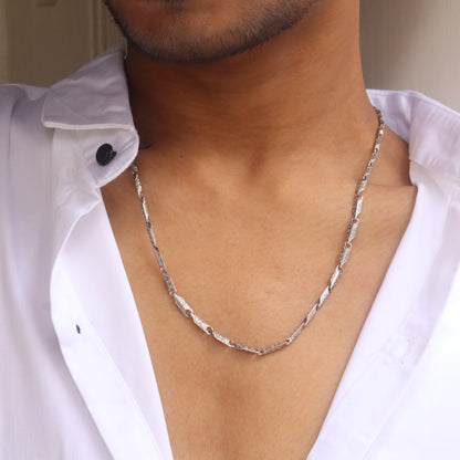 Men's Sterling Silver Stride Chain