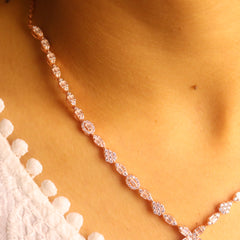Silver & Rose Gold Harmony Necklace for Women