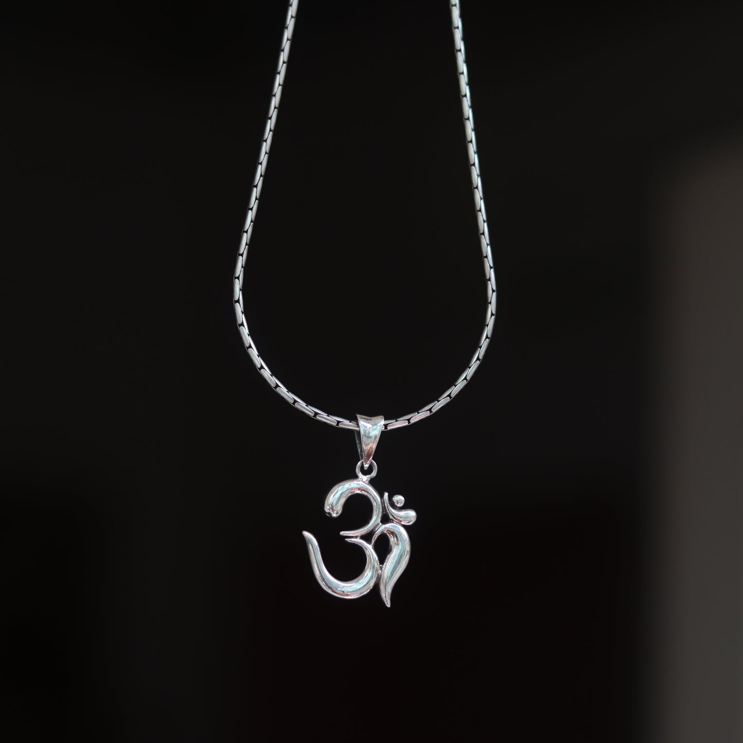 Classic Om Symbol Silver Pendant