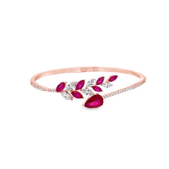 Leafaro Rose Gold Women's Kada