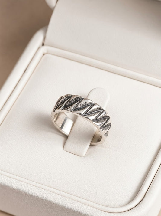 Silver prime men’s ring