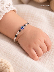 Royal evil eye baby silver kada