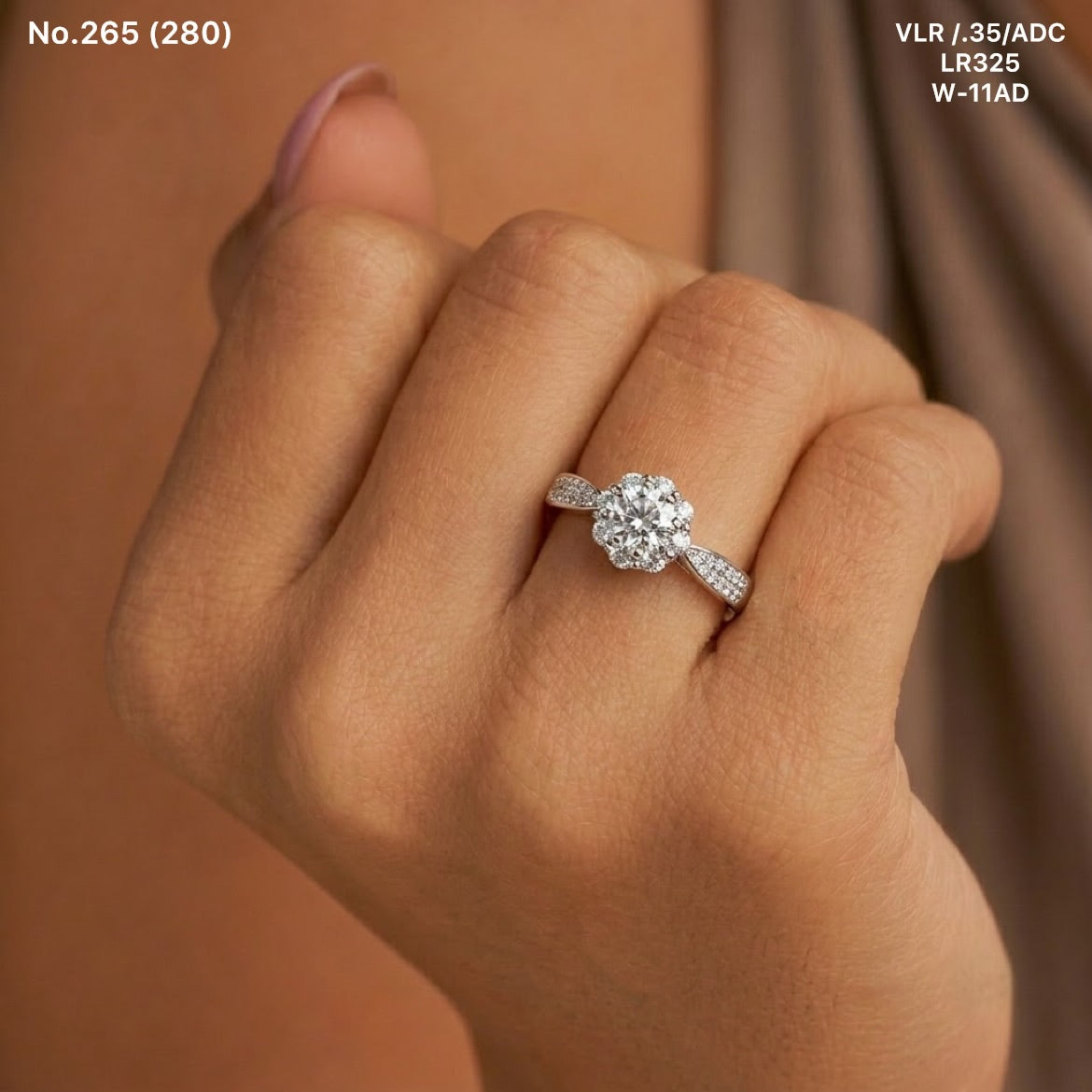 Vedika silver ring for women