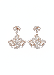 Bloom royale silver earrings