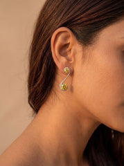Golden shine silver pendant set for women