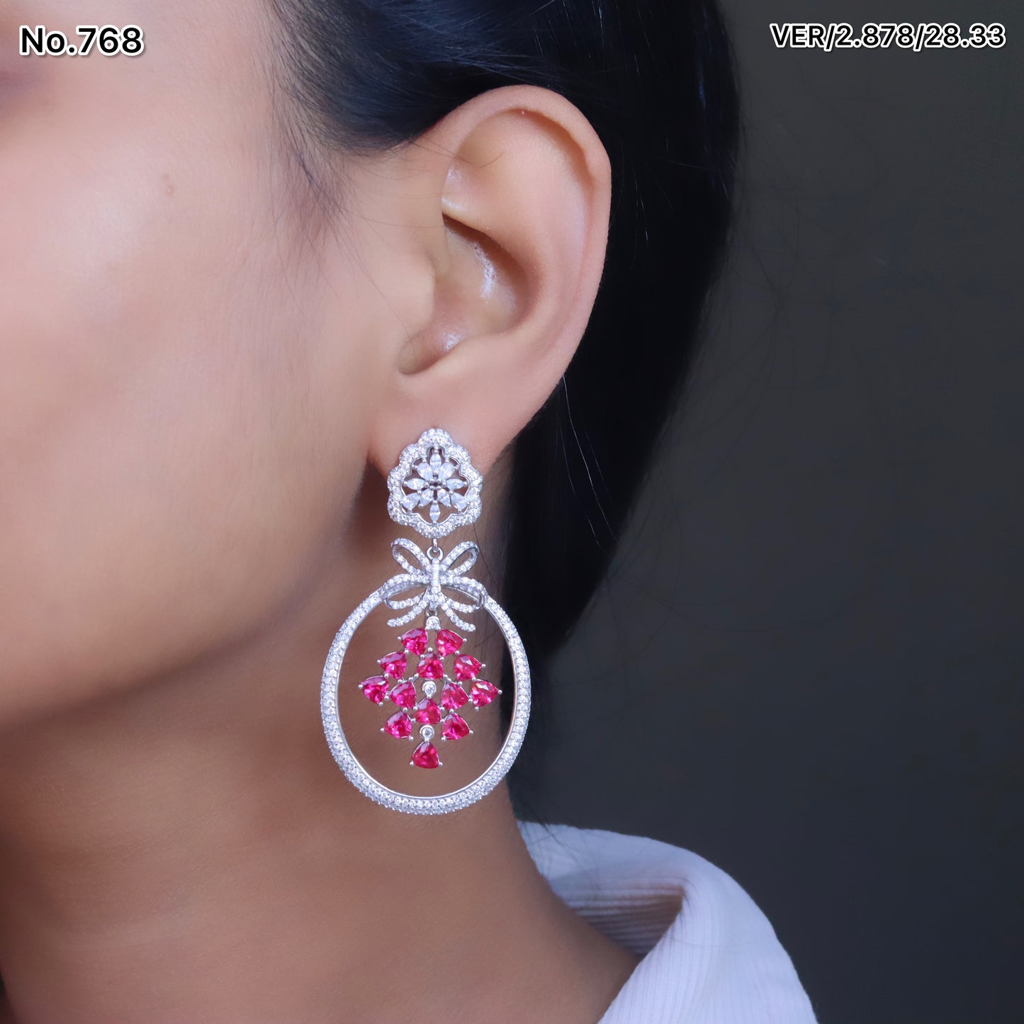 Silver Earrings for Women by V One Jewellery