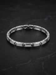 Hexa men’s silver bracelet