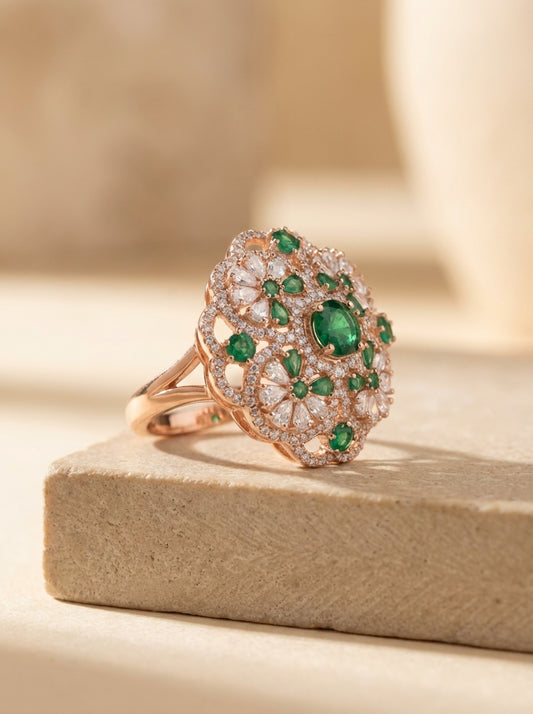 Silver majesty shine ring for women