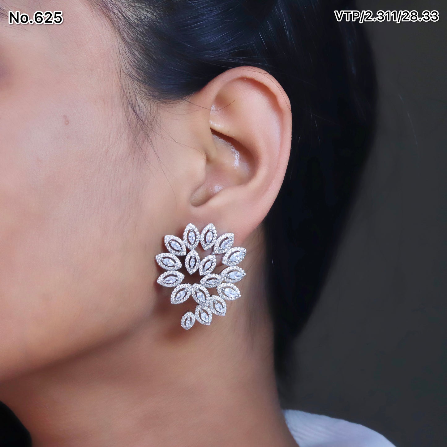 Silver Earrings for Women by V One Jewellery