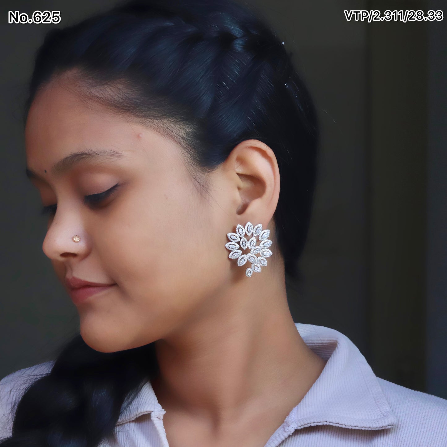 Silver Earrings for Women by V One Jewellery