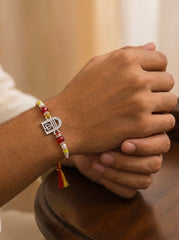 Trishul silver Rakhi