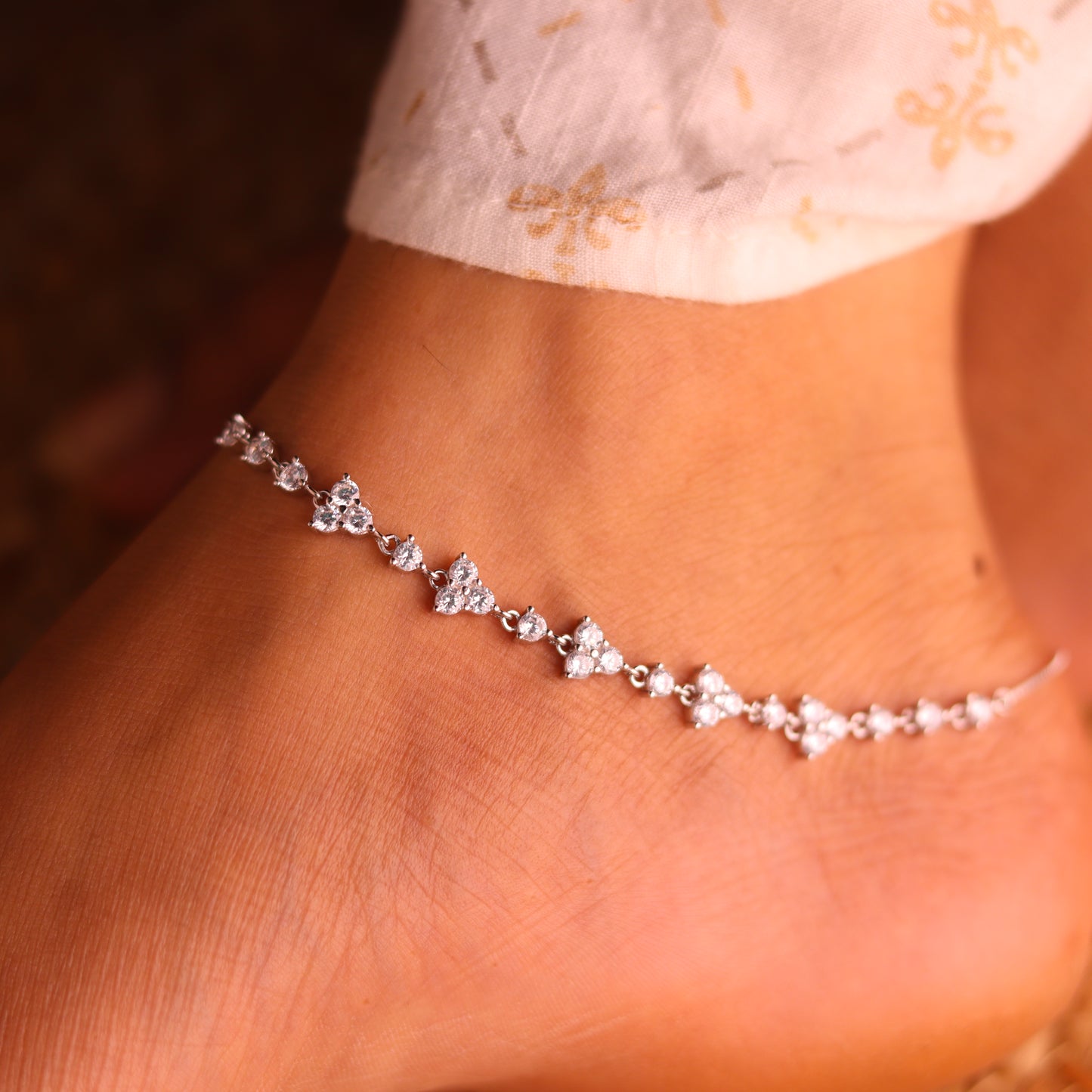 Charmarc Silver Payal for Women