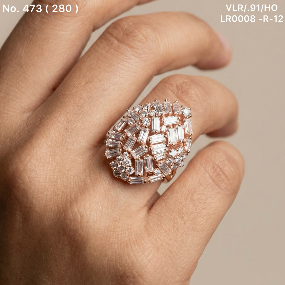 Moonbeam silver ring for women