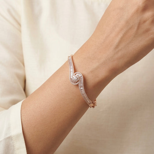 Puregrace silver kada for women