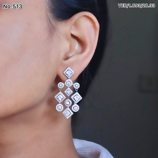 Silver Earrings for Women by V One Jewellery