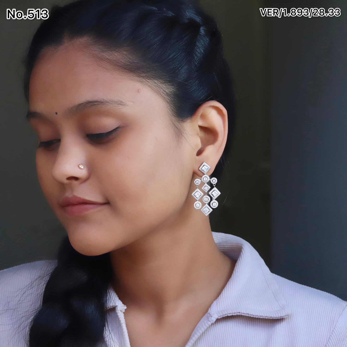 Silver Earrings for Women by V One Jewellery