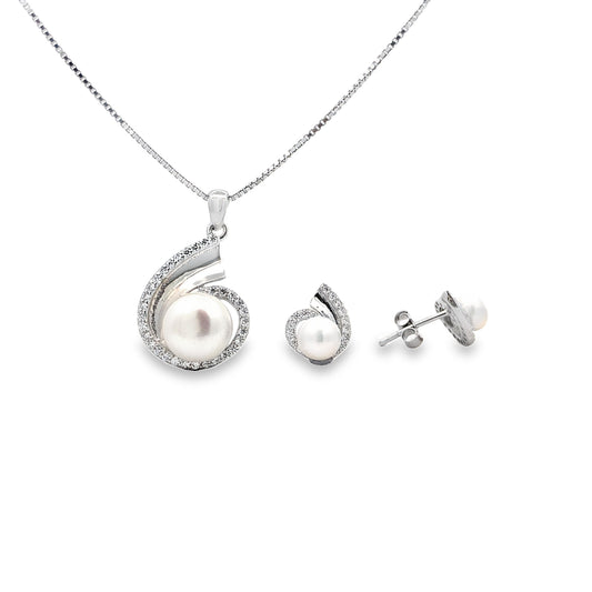 Silver Pendant Set - V One Jewellery