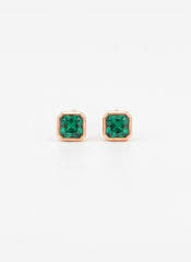 Evergreen stone silver stud