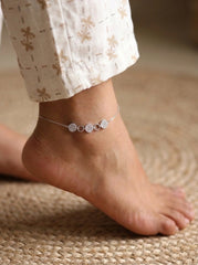 Silver Enchanted Charm Payal