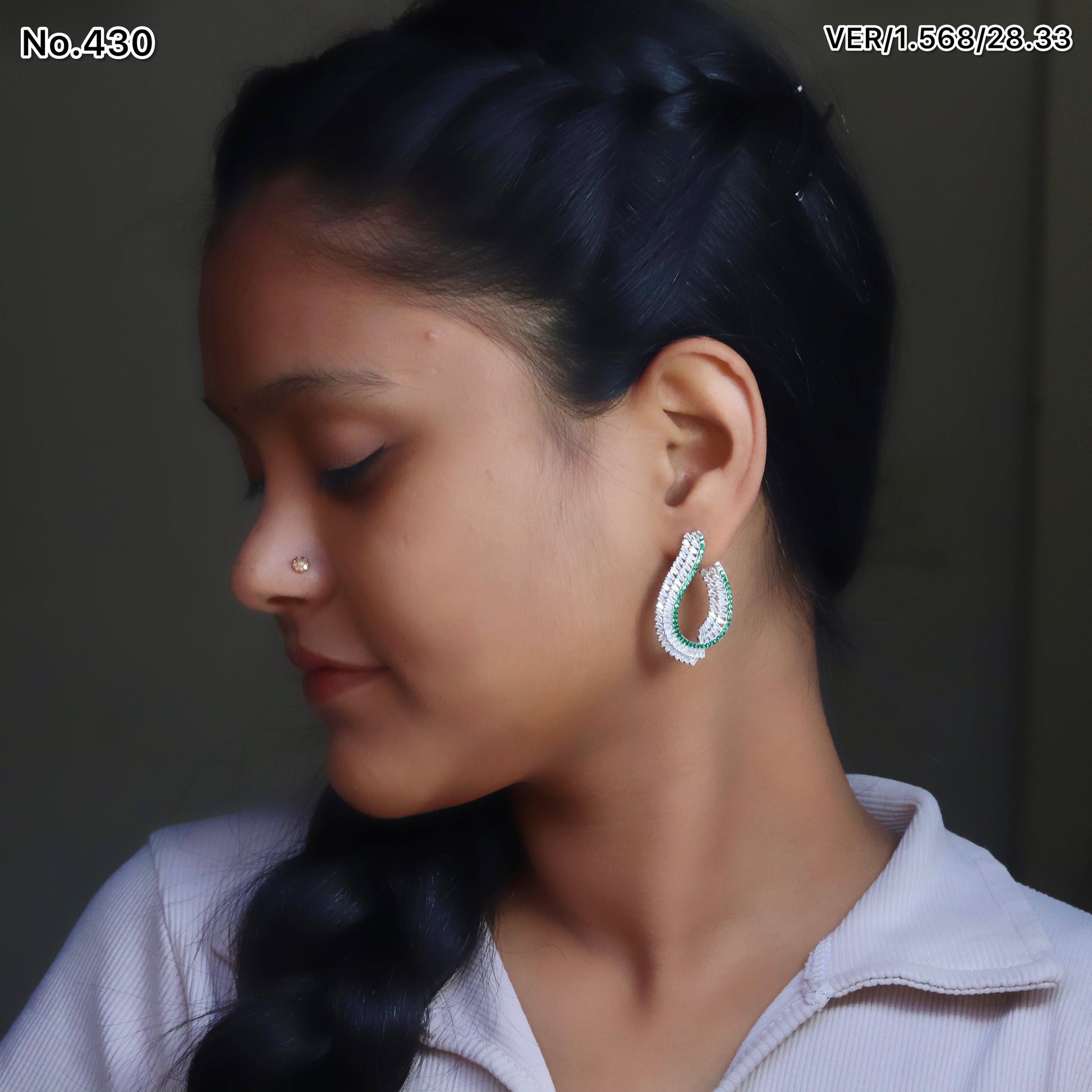 Silver Earrings for Women by V One Jewellery