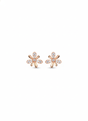 Sweet blush silver studs