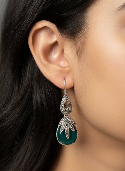 Aureaf silver earrings