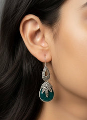 Aureaf silver earrings