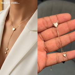 Charmed heart silver chain pendant