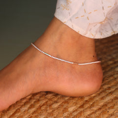 BlocAura Silver Payal for Women