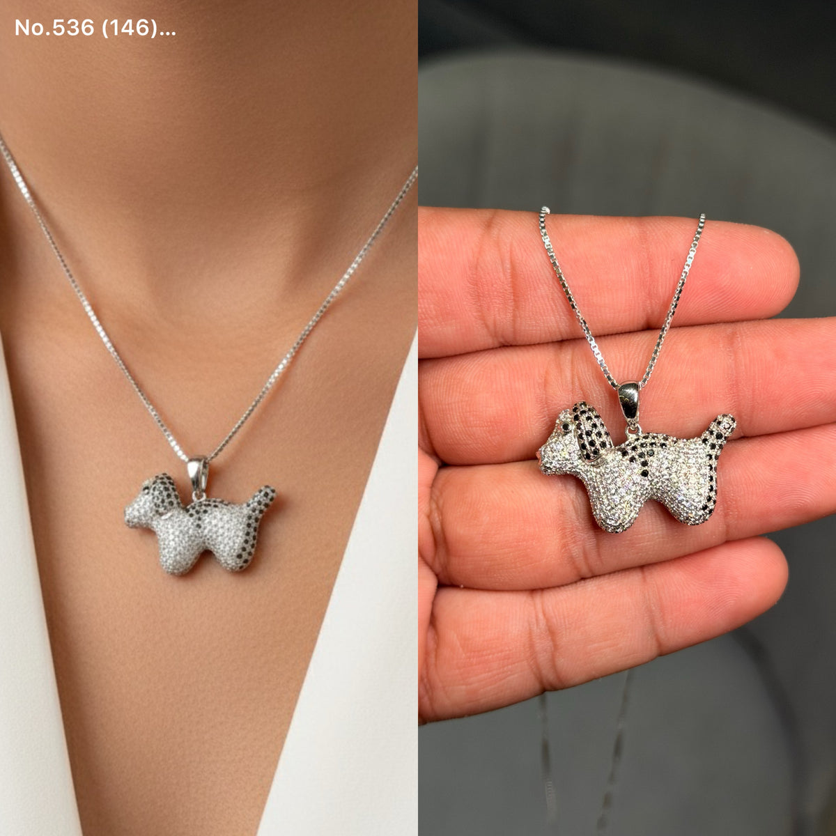 Puplinks silver chain pendant