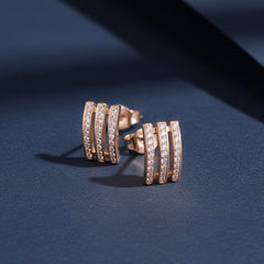 Celestial trio silver stud