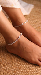 Charmarc Silver Payal for Women