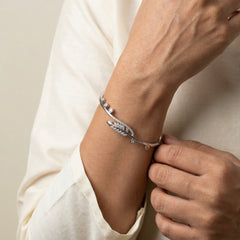 Dreamline silver kada for women