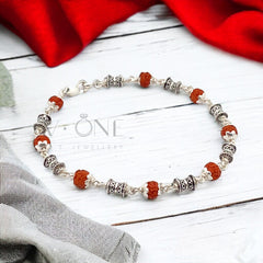 Silver Rudraksha Bracelet by V One Jewellery