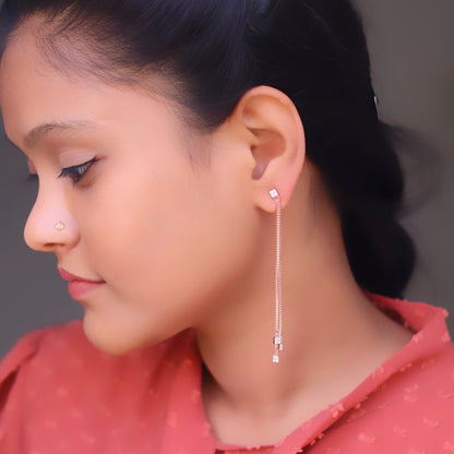 Silver Earrings for Women by V One Jewellery