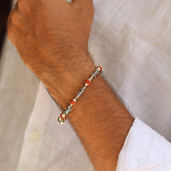 Silver Rudraksha Bracelet by V One Jewellery
