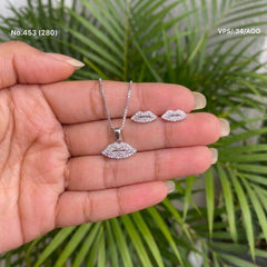 Rushika silver pendant set for women