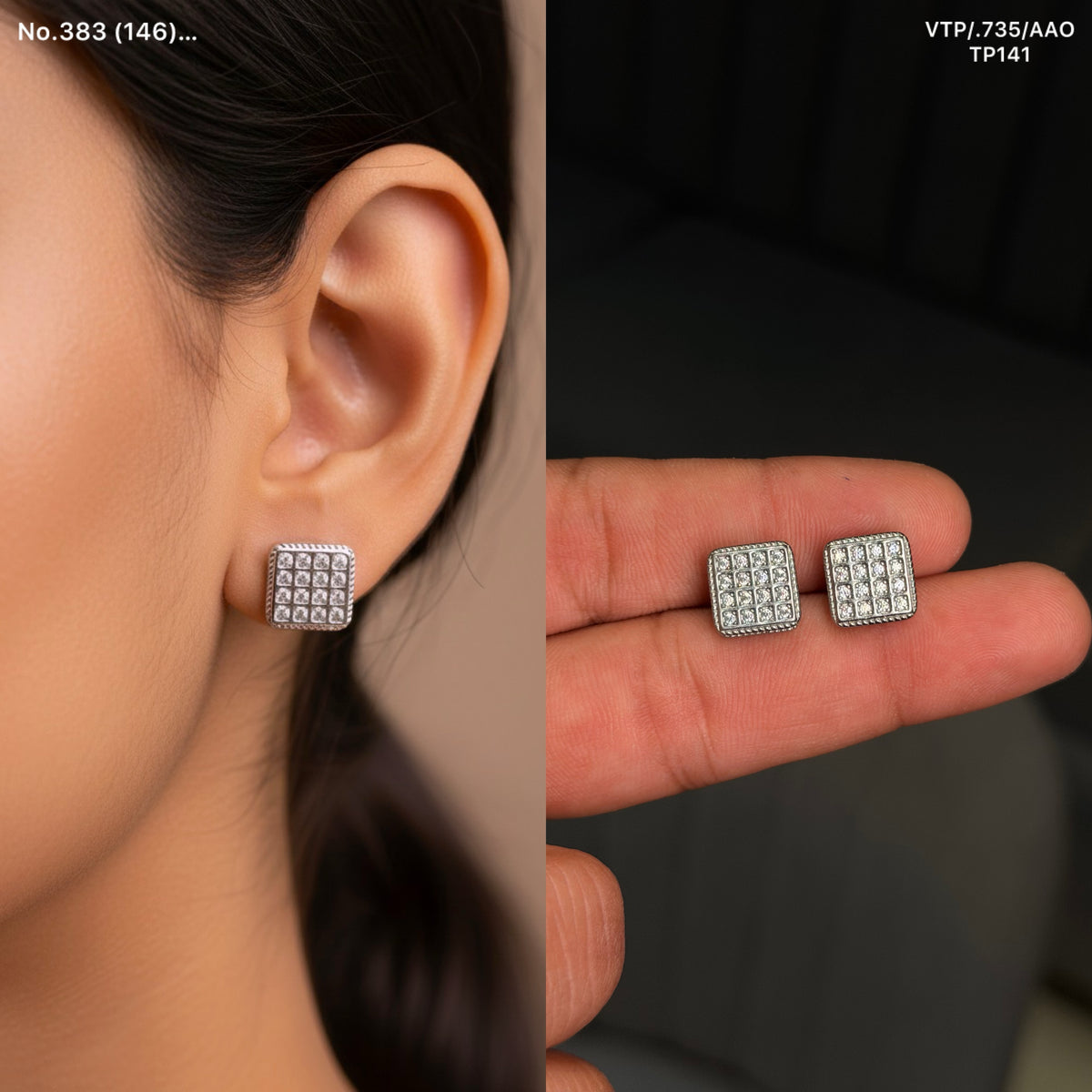 Avni Spark silver Stud
