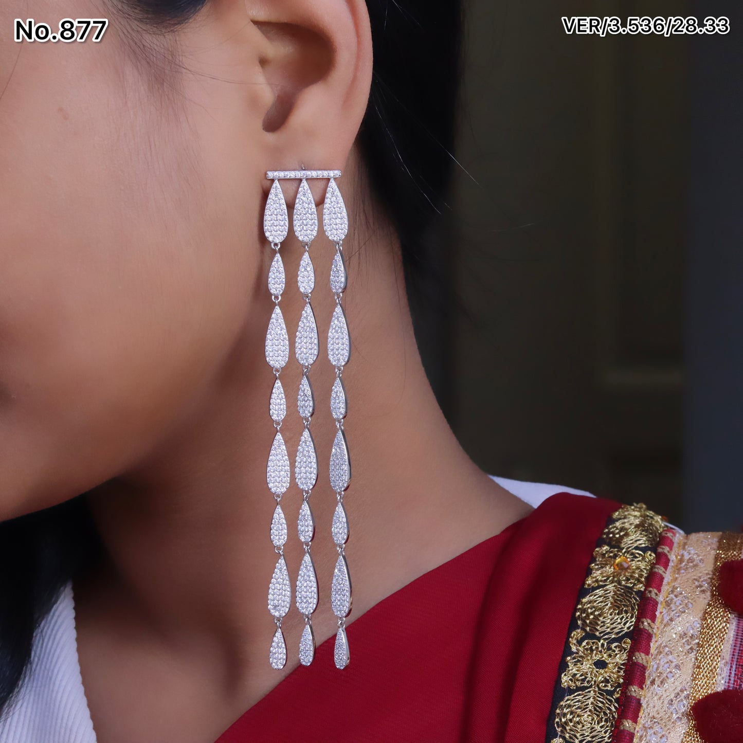 Silver Earrings for Women by V One Jewellery