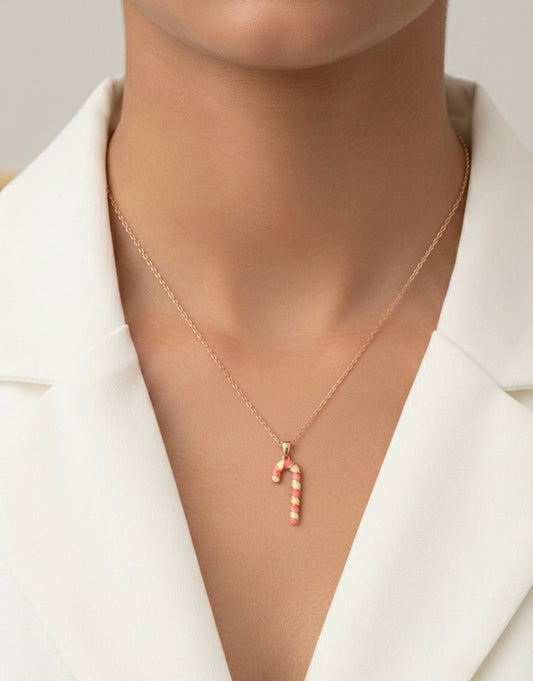 J charm silver chain pendant