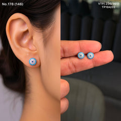 Astra blue silver stud