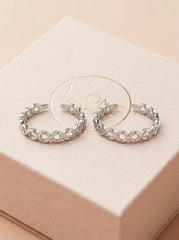 Luxe helix silver toerings for women