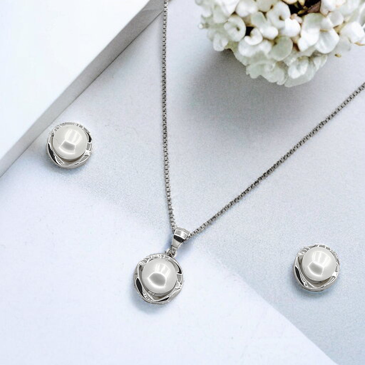 Silver Pendant Set - V One Jewellery