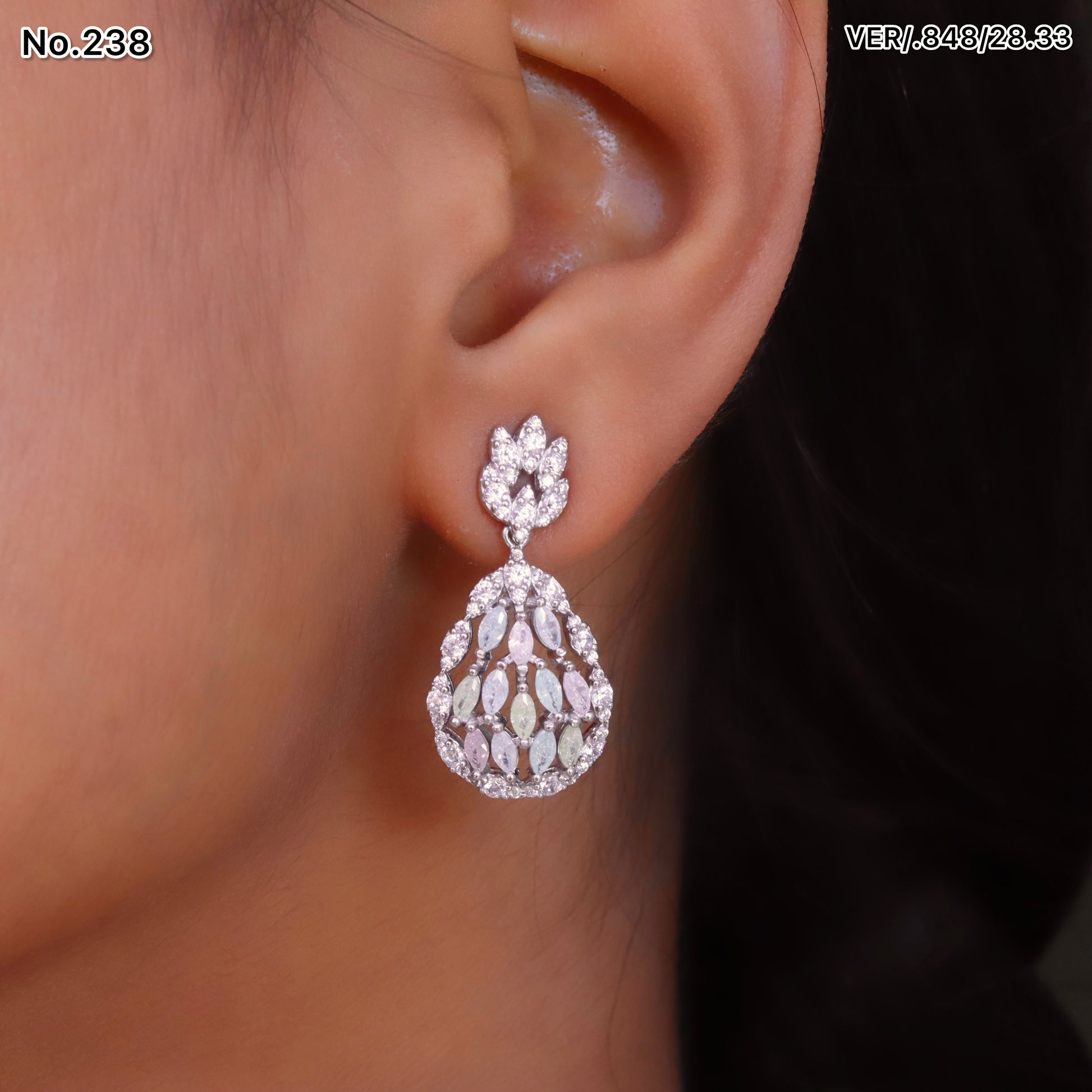 Silver Earrings for Women by V One Jewellery