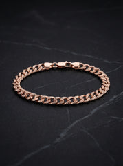 Rose prime men’s silver bracelet