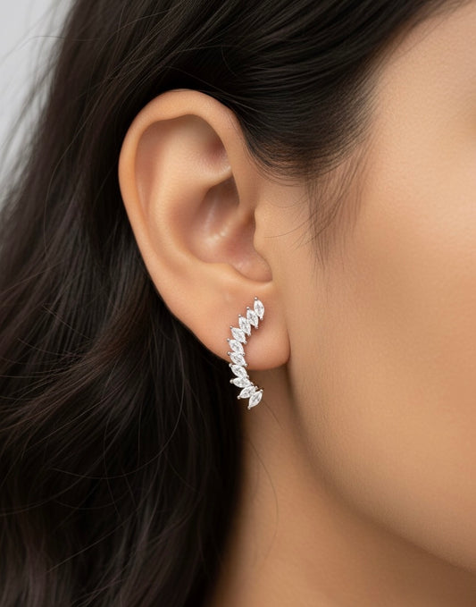 Snow dew silver stud