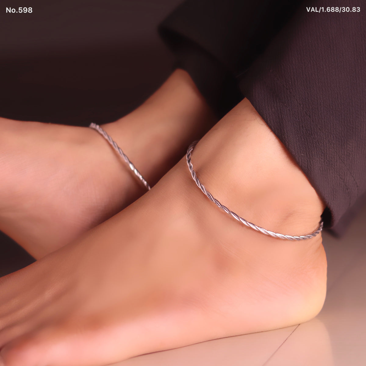 Pure Silver Serenity Payal for Women