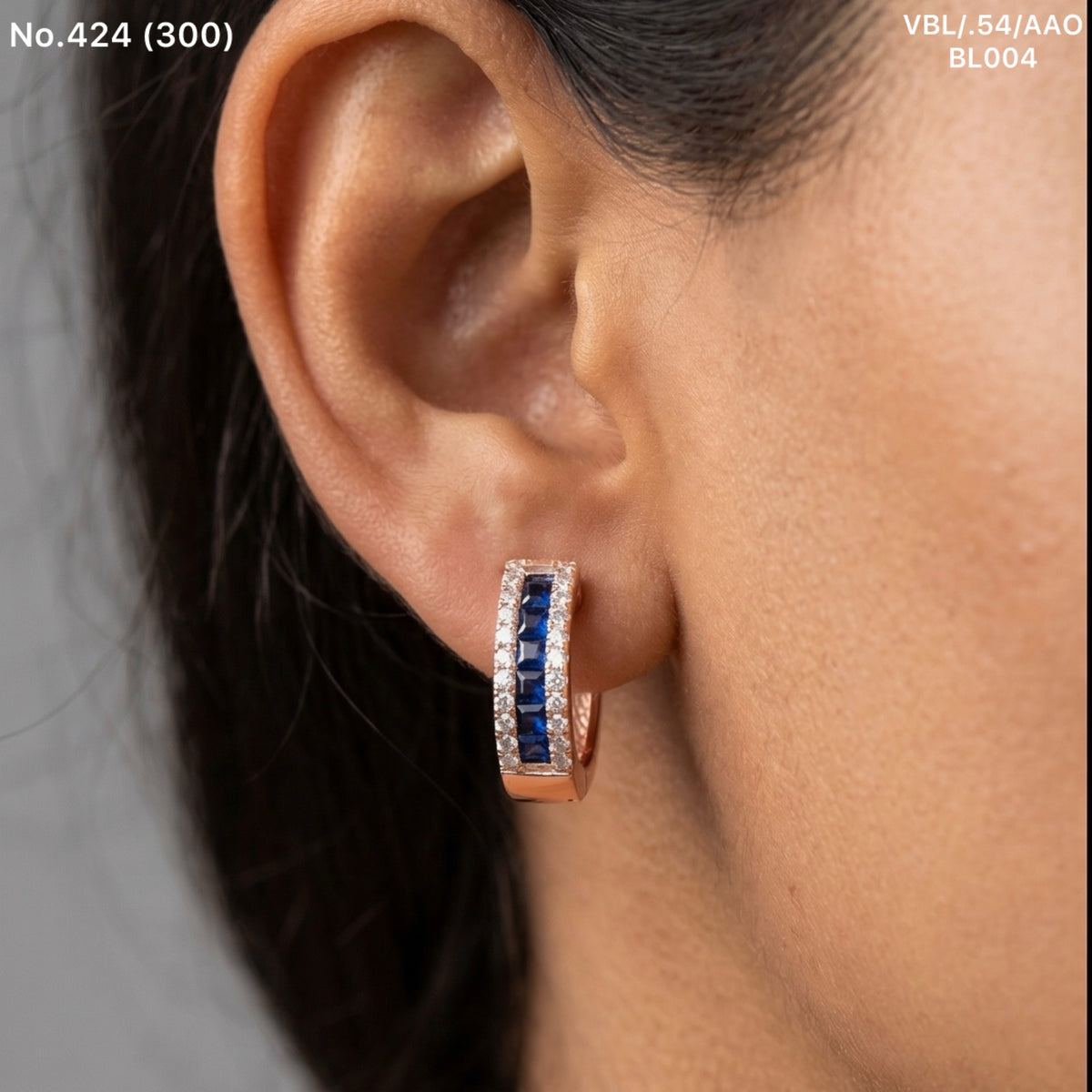 Celestia blue silver Bali for women